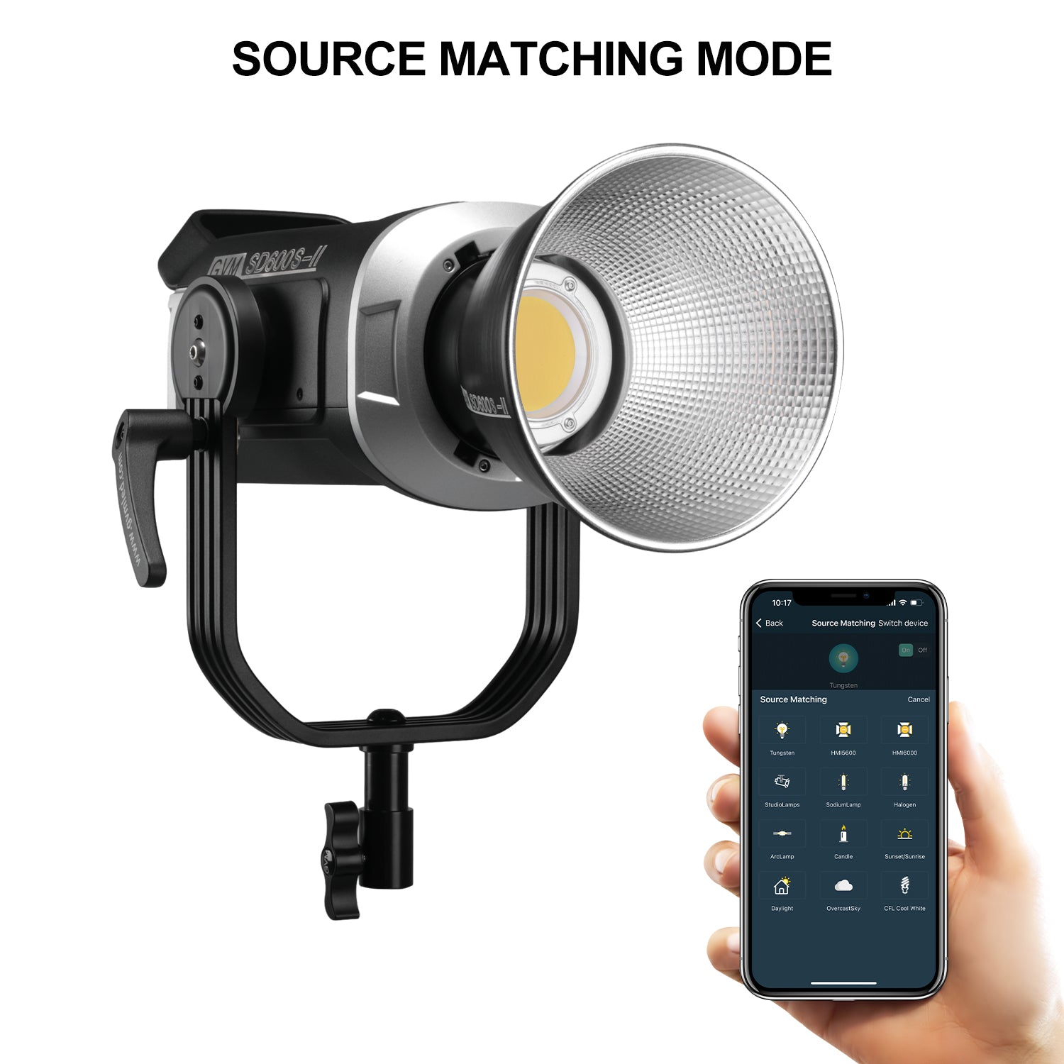 GVM SD600S-II 600W Upgraded Daylight LED Video Light