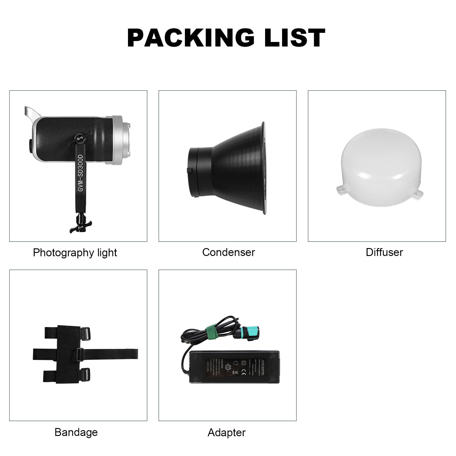 GVM SD300D 300W Bi-Color LED Monolight
