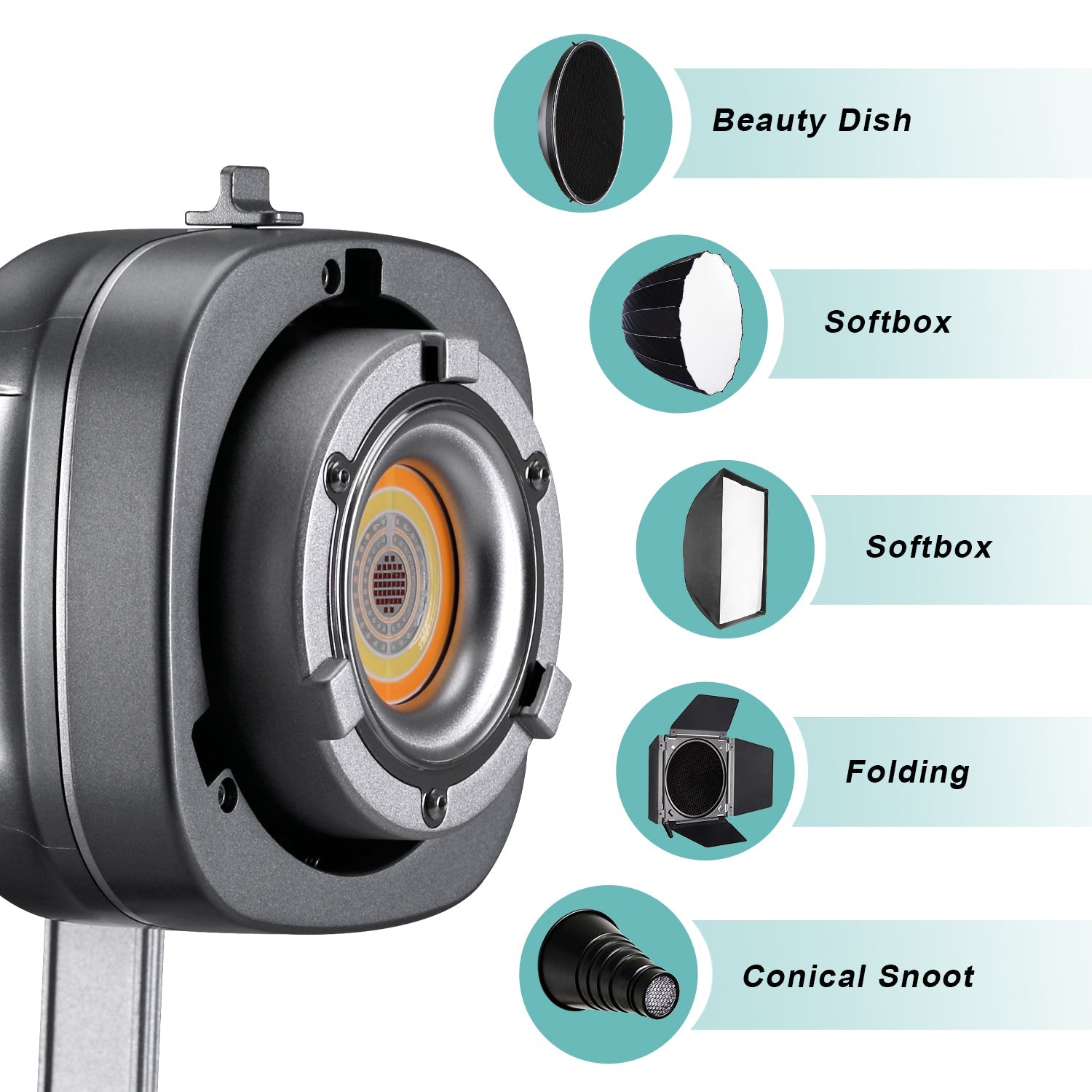 GVM 150R 150W High Power LED Spotlight Bi-Color & RGB Studio Lighting Kit with Lantern Softbox - BOGO - GVMLED
