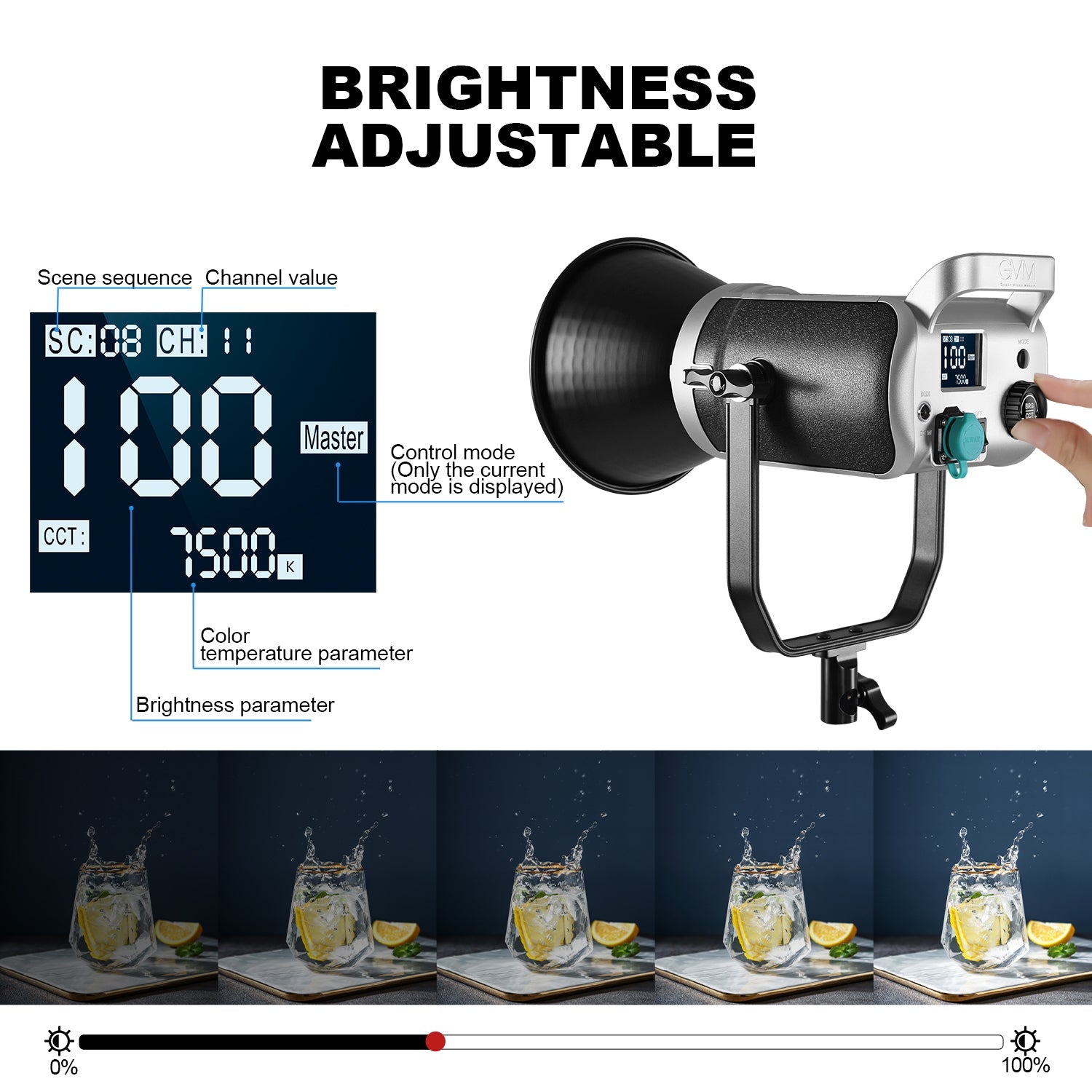 GVM 300W Bi - Color LED Monolight(BOGO)(Add 2 lights to cart) - GVM