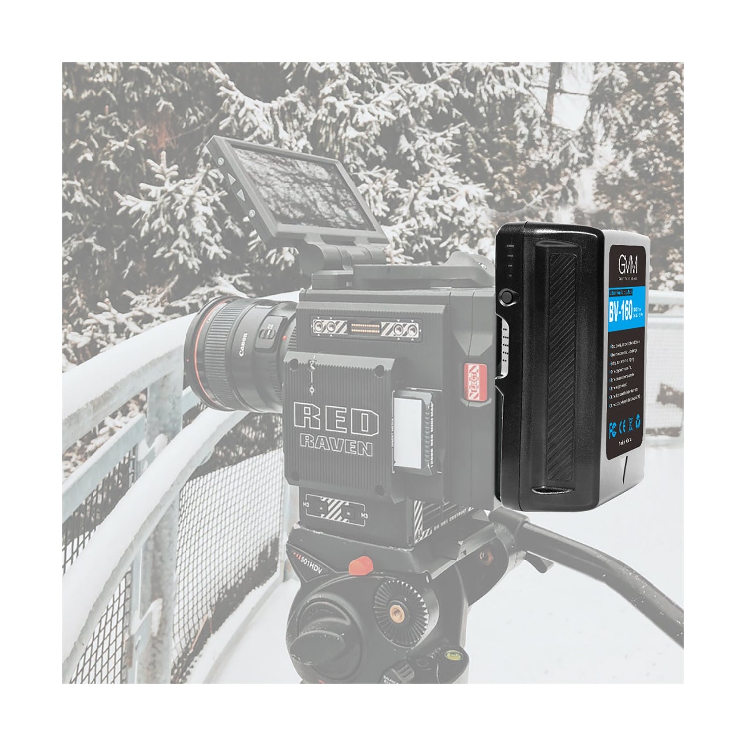 GVM BV-160 Battery both D-Tap and DC outputs - GVMLED