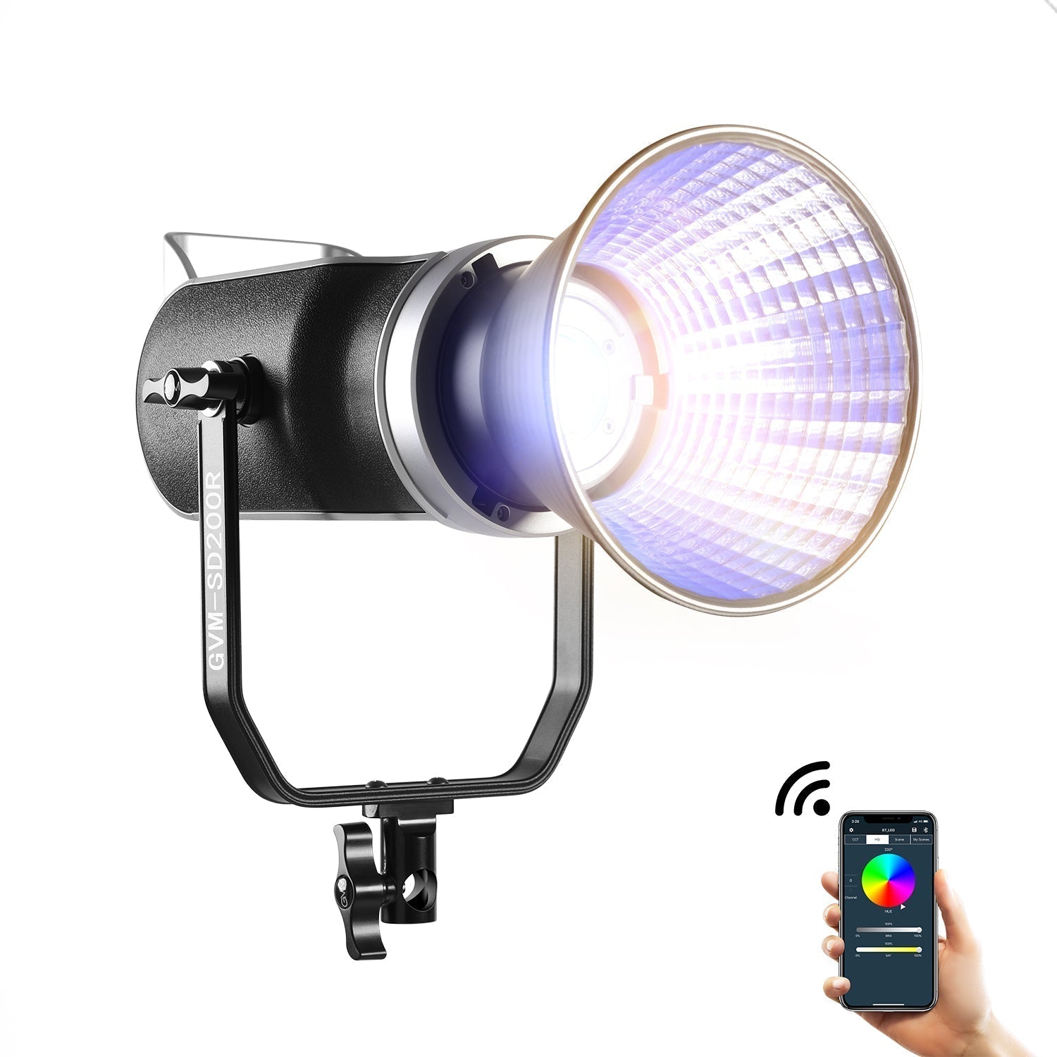 GVM SD200R RGB Bi-Color LED Video Light Monolight - GVMLED