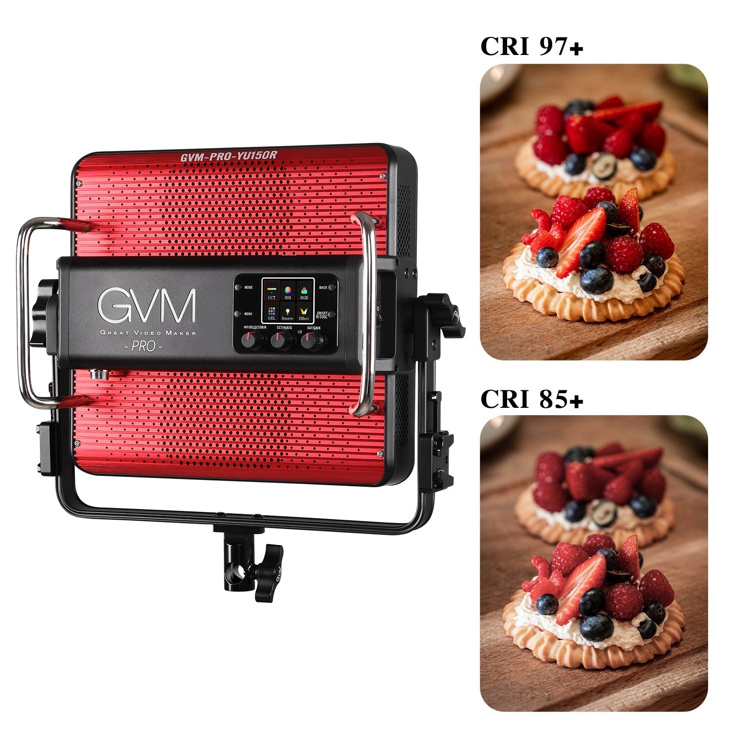 GVM YU150R PRO Led Video Lights Panel Rgb And Bi-Color Studio Light - GVMLED