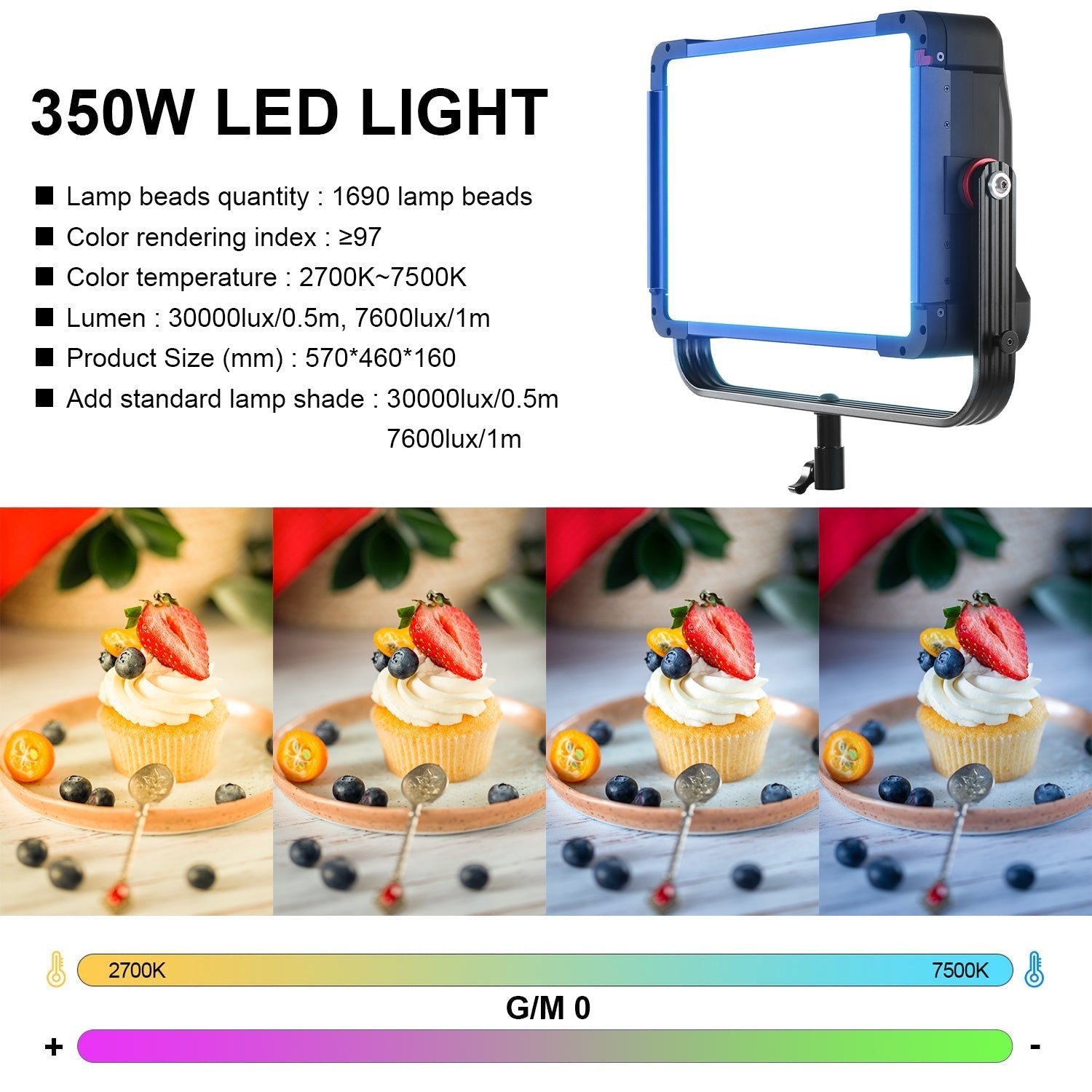 GVM YU300R Led Video Lights Panel Rgb And Bi-Color Studio Light - GVMLED