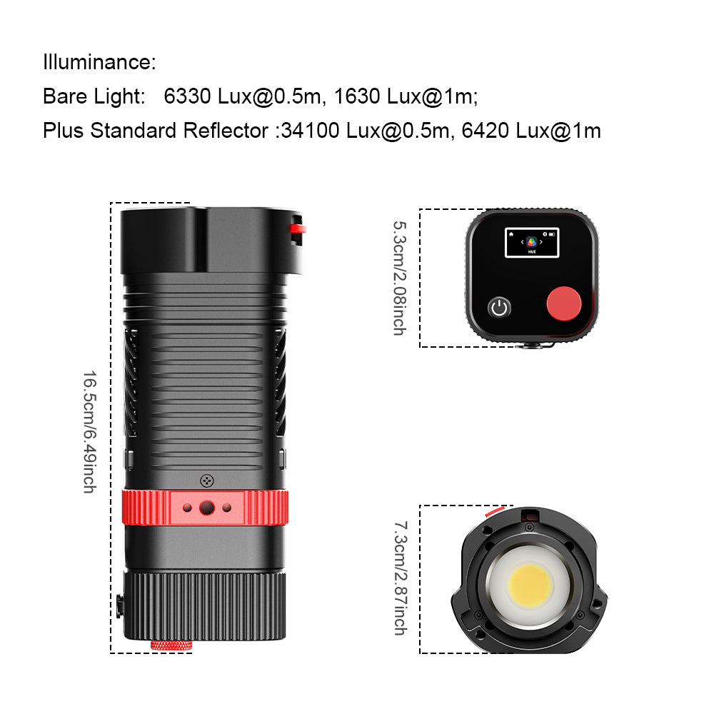 GVM PL60C RGB Pocket LED Monolight