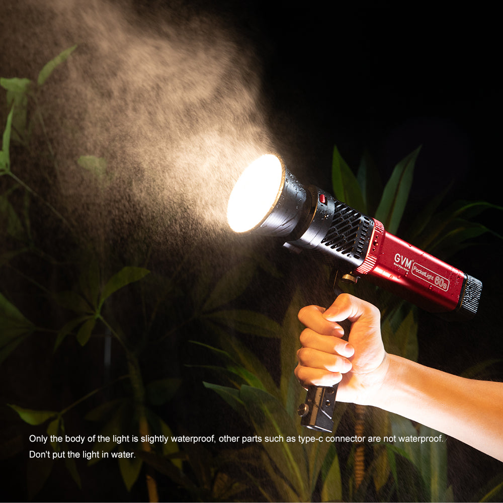 GVM PD60B 60W Hand-held Waterproof LED Light Spotlights