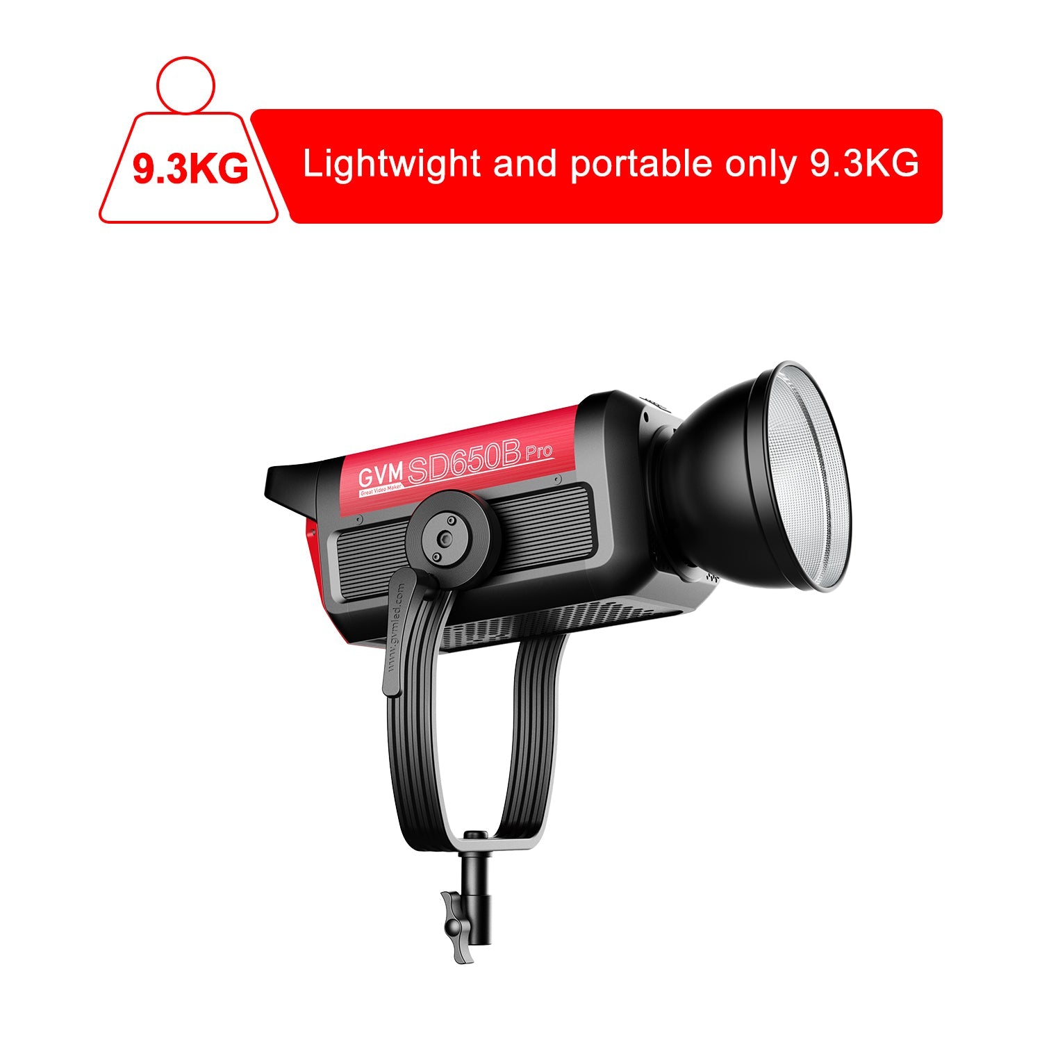 GVM PRO-SD650B 650W Bi-Color Monolight(V-mount && Mesh Bluetooth)(Shipping July 10) - GVMLED