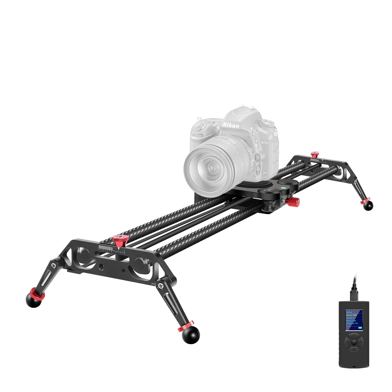 GVM GR-120QD Professional Video Carbon Fiber Motorized Camera Slider (32