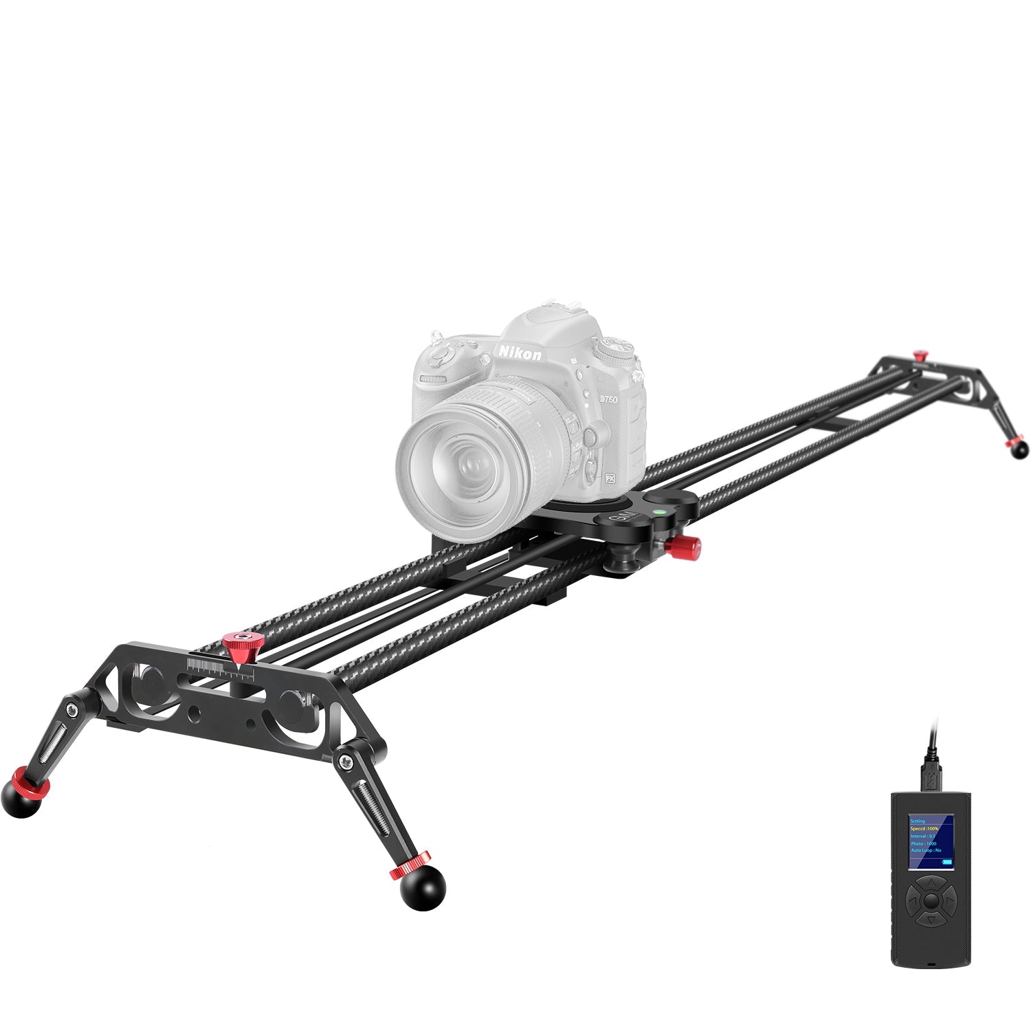 GVM GR-120QD Professional Video Carbon Fiber Motorized Camera Slider (32