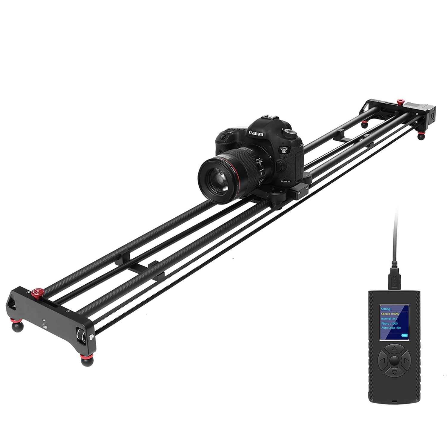 GVM GR-80QD Professional Video Carbon Fiber Motorized Camera Slider (32