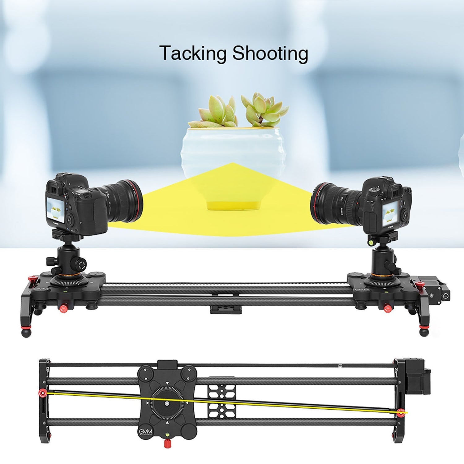 GVM GR-80QD Professional Video Carbon Fiber Motorized Camera Slider (32