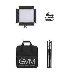 GVM-MB832 50W high-power soft light dual-color LED video soft light with bracket (BOGO) - GVMLED