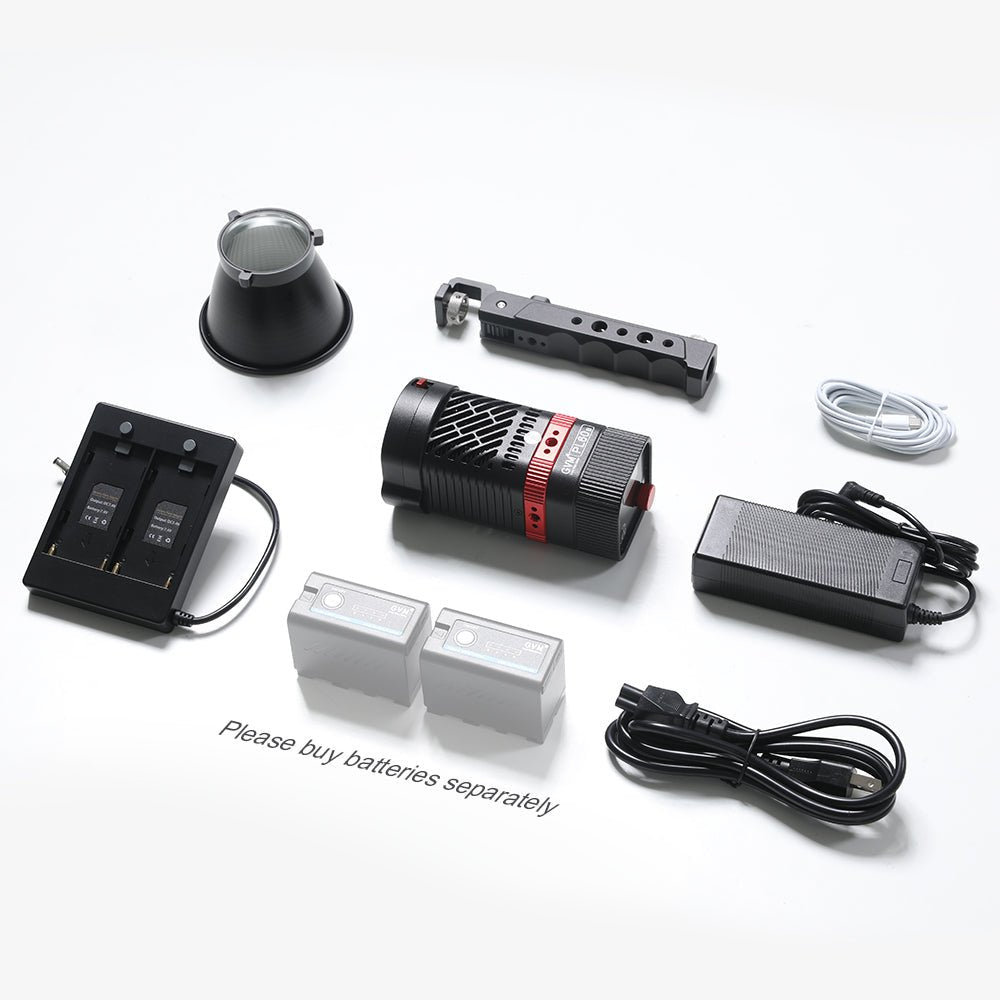 GVM - PL60B External Model 60W Flashlight Light (Dual Color Temperature) - GVM