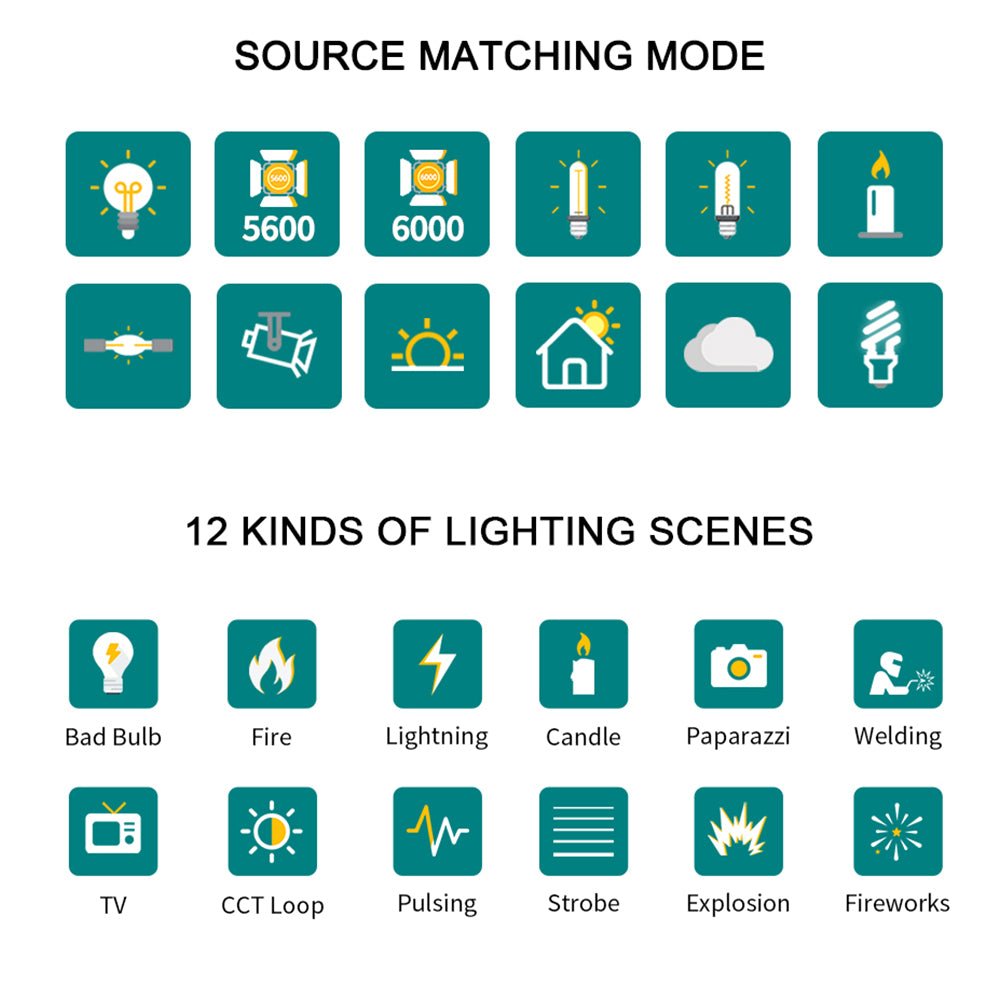 GVM - PL60B External Model 60W Flashlight Light (Dual Color Temperature) - GVM