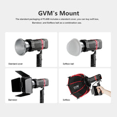 GVM - PL60B External Model 60W Flashlight Light (Dual Color Temperature) - GVM