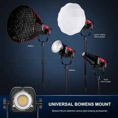 GVM PRO-SD200B 200W Bi-Color Monolight With Softbox - GVMLED