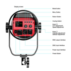 GVM PRO-SD200B 200W Bi-Color Monolight(V-mount && Mesh Bluetooth)(Shipping July 10) - GVMLED