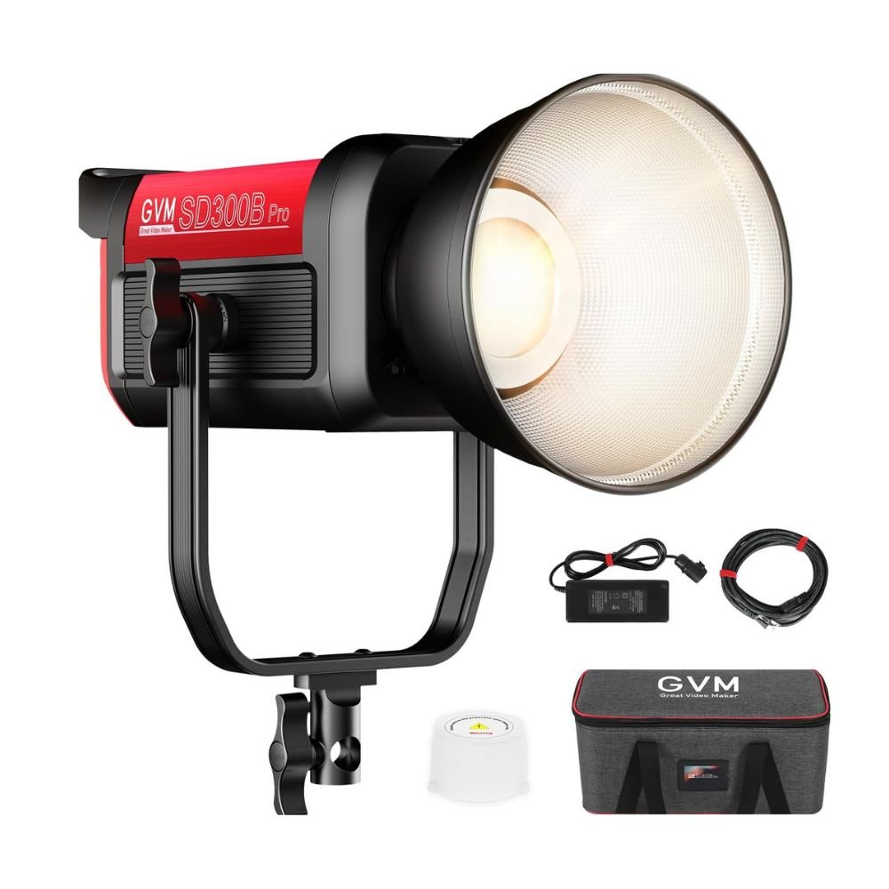 GVM PRO-SD300B 300W Bi-Color Monolight(V-mount && Mesh Bluetooth) - GVM