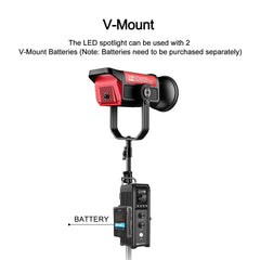 GVM PRO-SD400B 400W Bi-Color Monolight(V-mount && Mesh Bluetooth)(Shipping July 10) - GVMLED