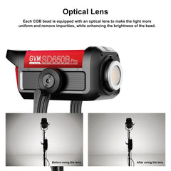 GVM PRO-SD650B 650W Bi-Color Monolight(V-mount && Mesh Bluetooth)(Shipping July 10) - GVMLED