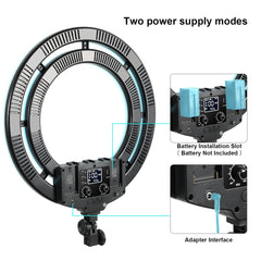 GVM-Ring18 50W High Power Bi-Color & RGB Ring Light Kit (18") - GVMLED