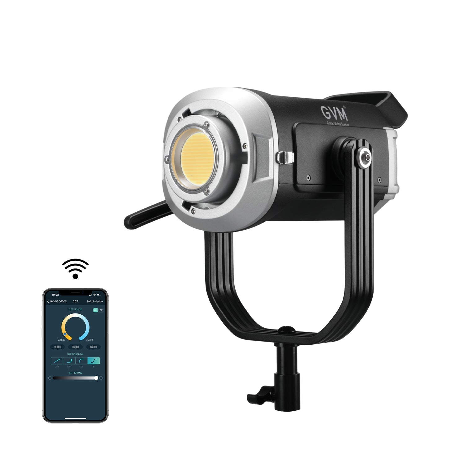 GVM SD600D 600W Upgraded Bi - Color LED Video Light - GVM