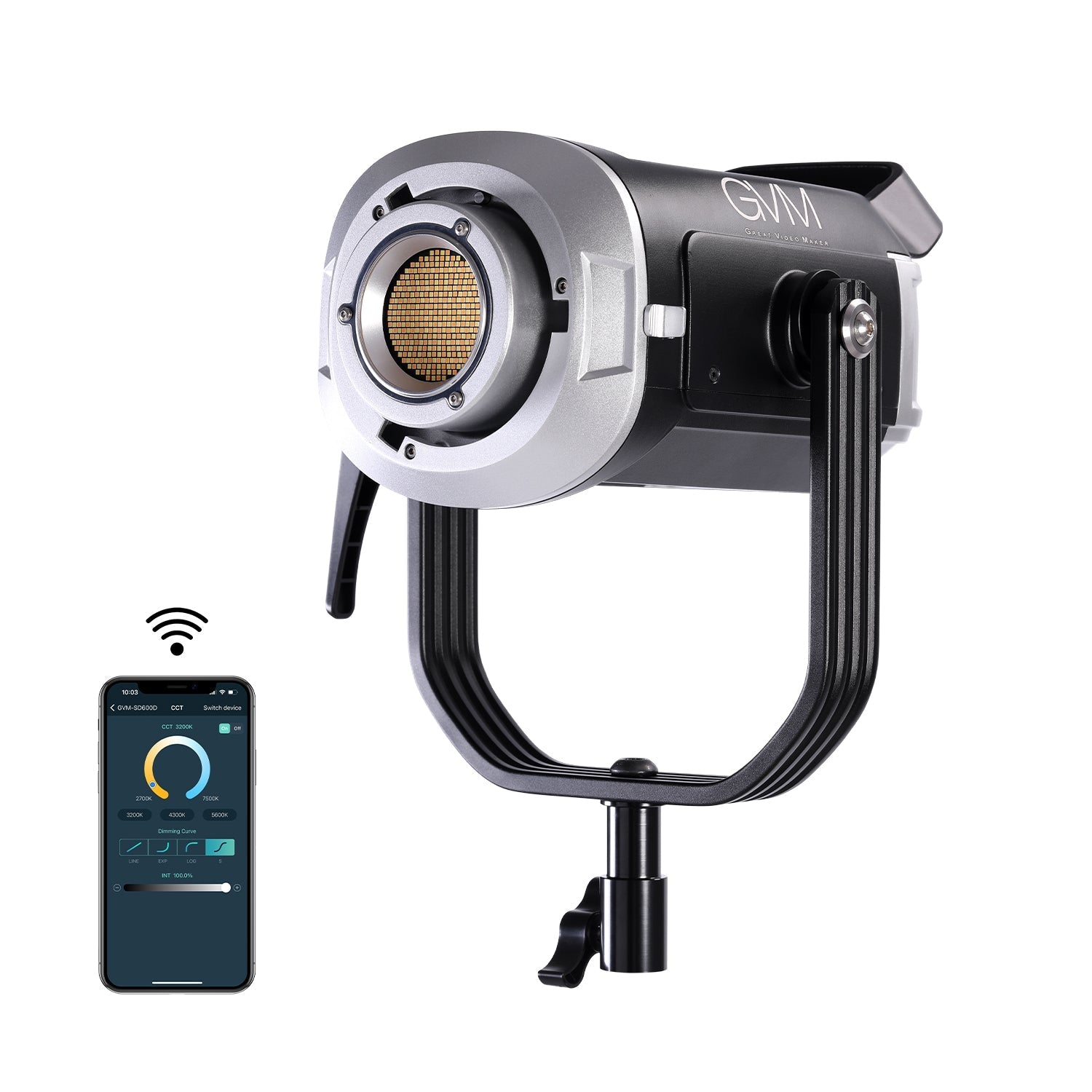 GVM SD600D Color Led Video Lights High Power Studio Spot Light - GVMLED