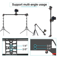 GVM Silder-120 Professional Carbon Fiber Motorized Camera Slider (48”) - GVMLED