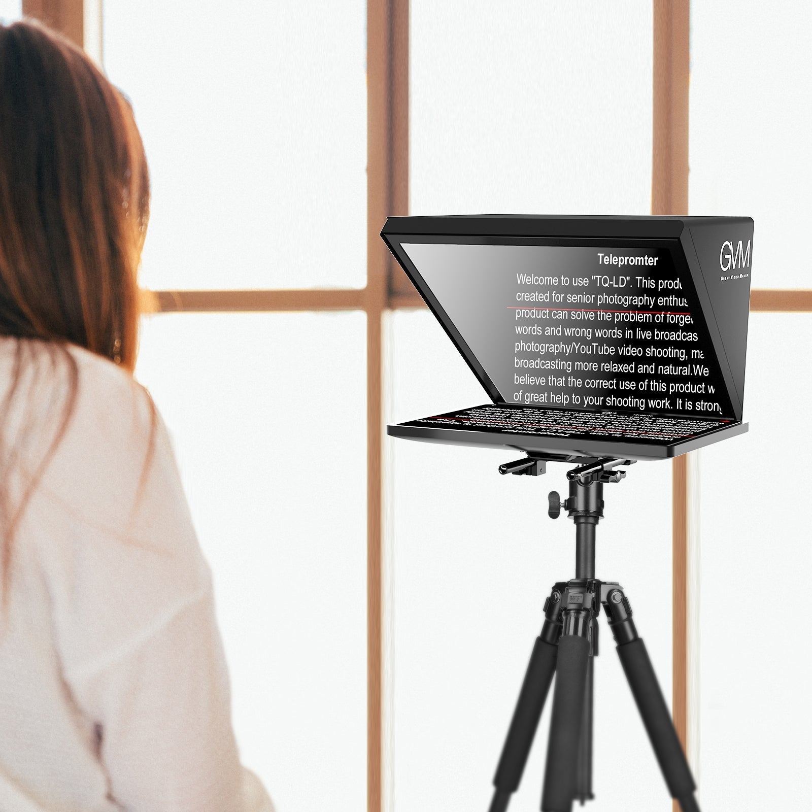 Gvm Teleprompter Travel Kit With 18.5 Android All In One Monitor And F ...